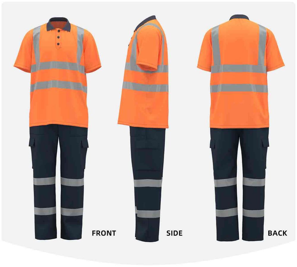 전체 형광 속건 폴로 (반팔) / Full Hi-Vis Quick-Dry Polo, Short Sleeve