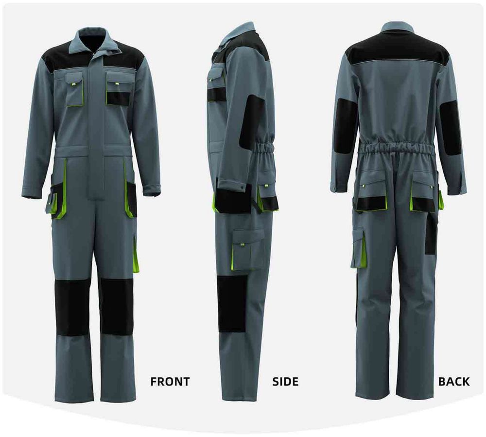 멀티포켓 옥스퍼드 보강 커버올 / Multi-Pocket Oxford Reinforced Coverall