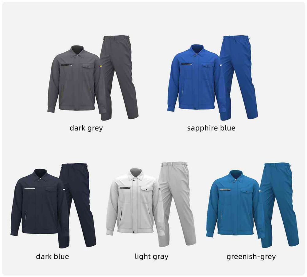 대전방지 지퍼포켓 작업복 세트 / Anti-Static Zip-Pocket Work Set