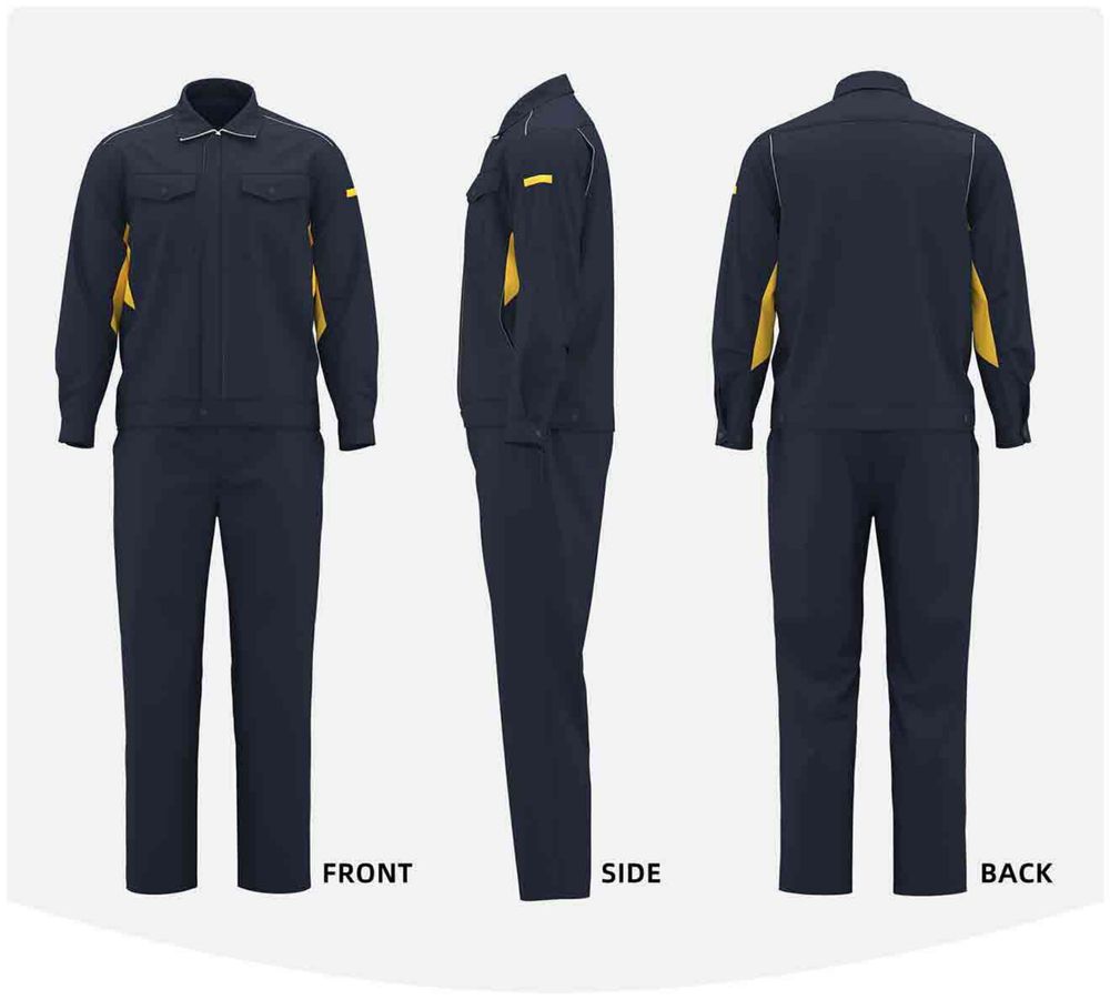 스탠드칼라 반사 코드 작업복 세트 / Stand-Collar Reflective-Cord Work Set