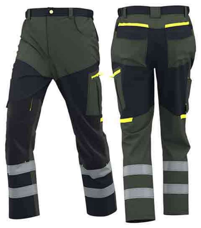 립스탑 배색 작업 바지 / Rip-Stop Contrast Work Pants