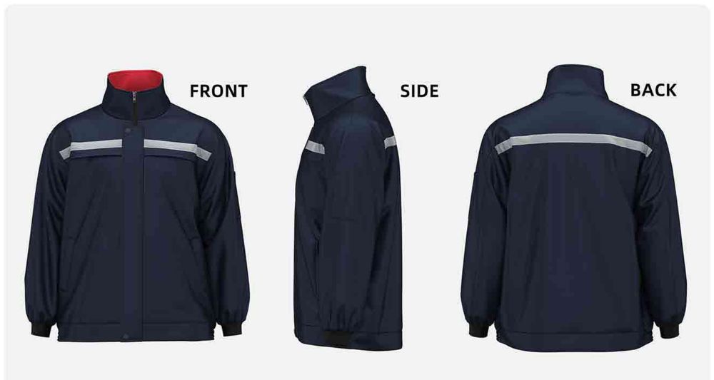 반사 테이프 패딩 점퍼 (일체형) / Reflective Padded Jacket, One-Piece
