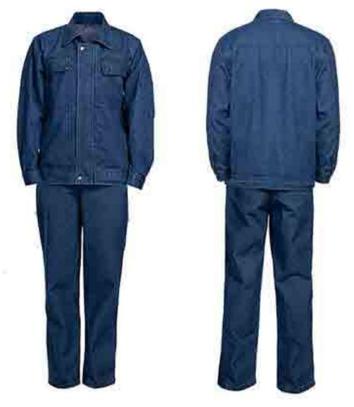 폴리면 데님 작업복 세트 / Poly-Cotton Denim Work Set