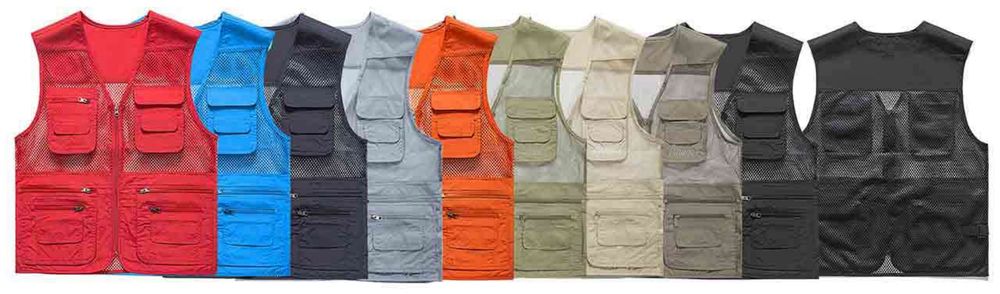 멀티포켓 메시 조끼 / Multi-Pocket Mesh Vest